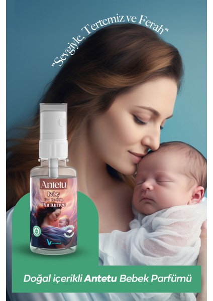 Antetu Baby Eau De Soin Baby Parfumee 60 Ml-Bebeklere Özel Alkolsüz Parfüm -Koku