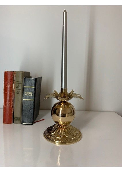 Bereket Nar Şamdan Mumluk, Gold Kaplama Konik Mumluk Dekoratif Konik Mumluklar Düğün Parti Dekoras fırsatları