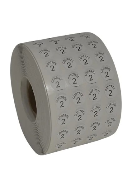 Etiketleme Makinesi Kontrol Etiket 2 No (5 Rulo 50.000 Adet)
