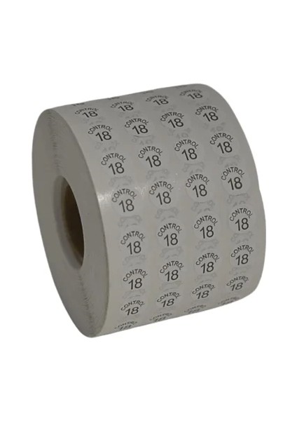 Etiketleme Makinesi Kontrol Etiket 18 No (5 Rulo 50.000 Adet)