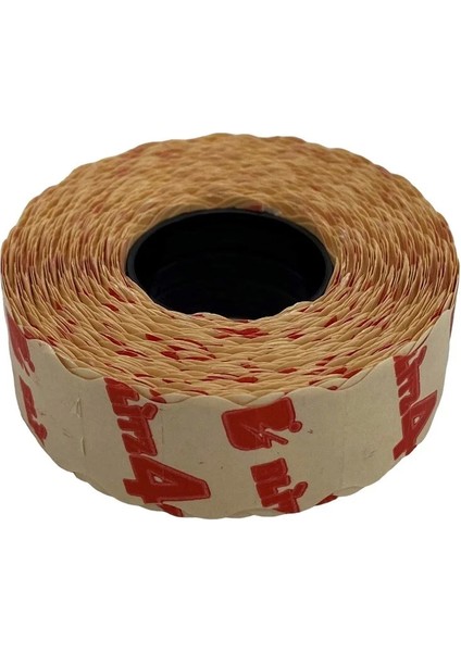 Etiketleme Makinesi 4 No Bej Etiket / 12X22 42ADET