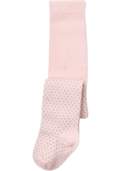 Klasik Puanlı Külotlu Çorap Pembe