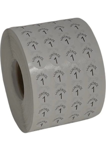 Etiketleme Makinesi Kontrol Etiket 1 No (5 Rulo 50.000 Adet)
