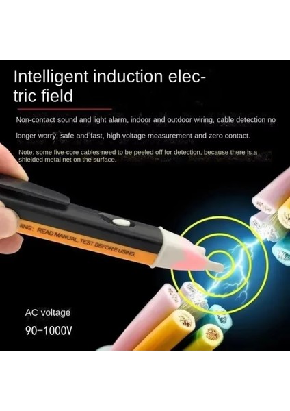 Elektrik Akımını Güvenle ve Hızlıca Tespit Edin: Temassız Voltaj Test Cihazı!
