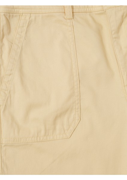 High Rise Girlfriend Utility Khaki Washwell™ Pantolon