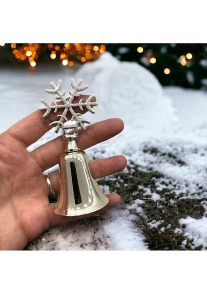 Kar Tanesi Tepelikli Metal Çan Mum Söndürücü-Gümüş fiyatları