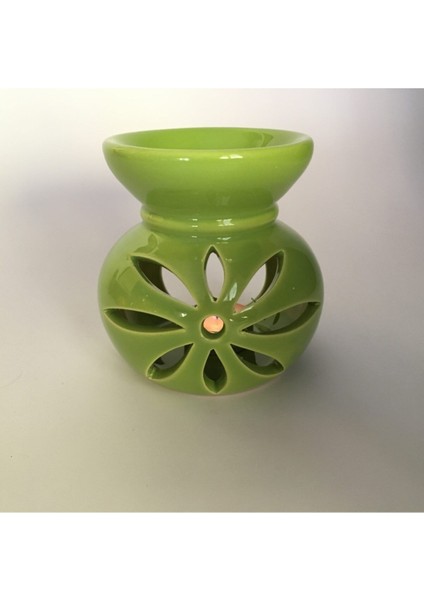 Fıstık Yeşili Lotus Buhurdanlık Mumluk fırsatları