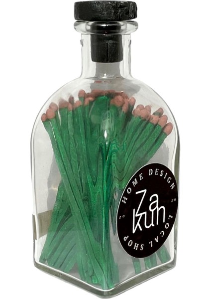 Dekoratif Cam Mum Kibritliği ve Ekstra Uzun Yeşil Kibrit modelleri