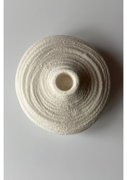 Asimetrik Dokulu Şamdan Mumluk Beyaz fiyatları