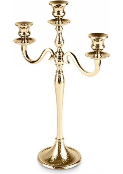 Rena 3'lü Şamdan Gold 44 cm fiyatları