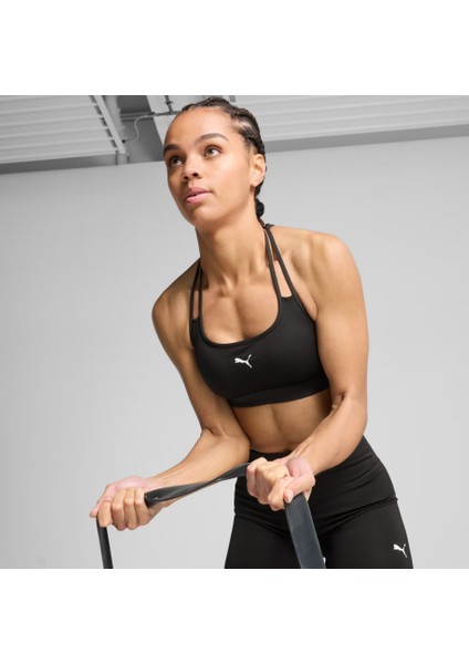 Move Strappy Bra Kadın Siyah Antrenman Sporcu Sütyeni 52622451
