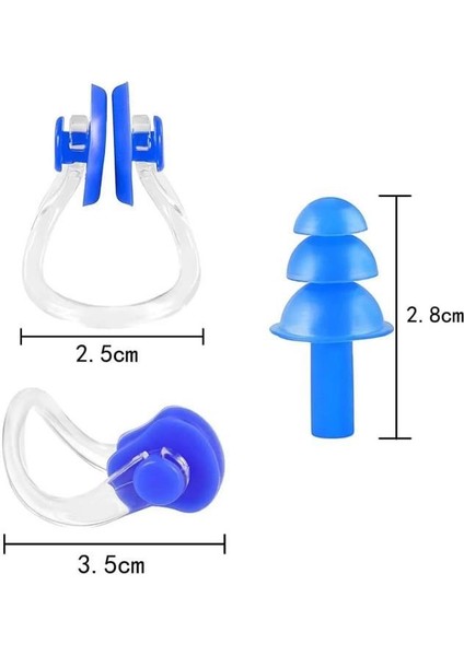 4 Paket Havuz Kulak Burun Tıkayıcı Tıkama Aparatı Tıkama Seti