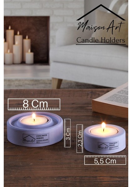Holder | 2'li Set Mumluk | Tea Light Mumluk Seti | Dekoratif Şamdan Mumluk fiyatları