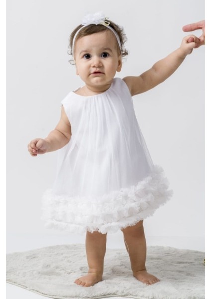 Hayal Tül Büzgülü Elbise