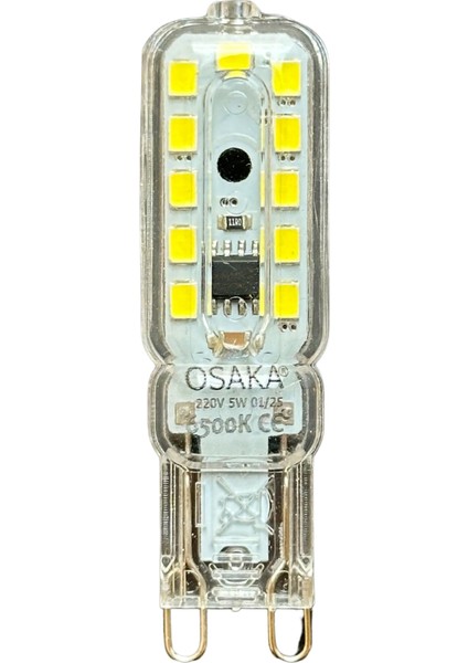 (3 adet) Osaka 5W 6500K (Beyaz Işık) G9 Duylu LED Kapsül ampul