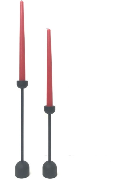 Dekoratif Siyah 2'li Kule Şamdan Mumluk fırsatları