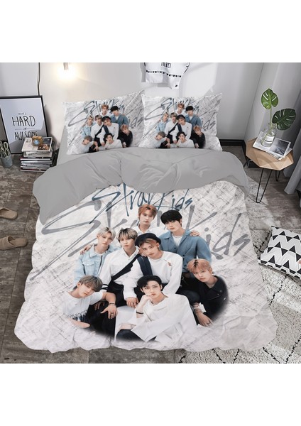 Stary Kids Temalı Baskılı Çift Kişilik Nevresim Takımı