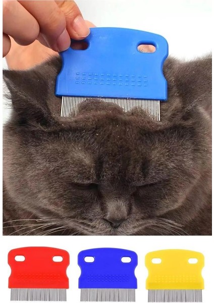 2 Adet Kedi Köpek Tüy Bit Pire Toplayıcı Toplama Temizleme Tarağı