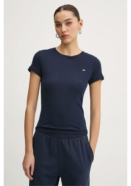 Kadın Tjw Slim T-Shirt - Lacivert
