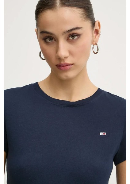 Kadın Tjw Slim T-Shirt - Lacivert modelleri