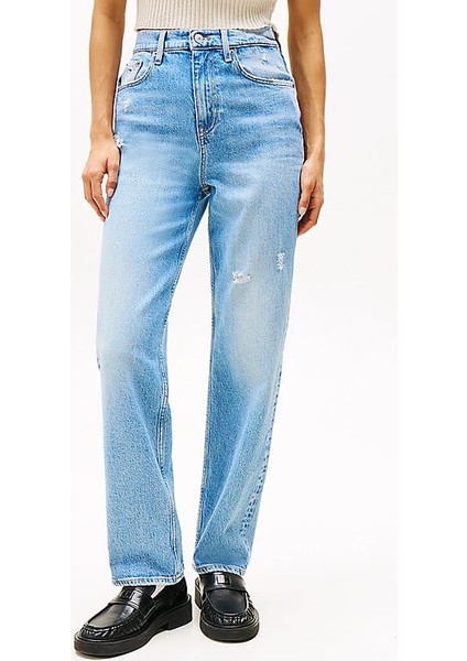 Kadın Th Layla Yüksek Bel Jean Pantolon - Mavi