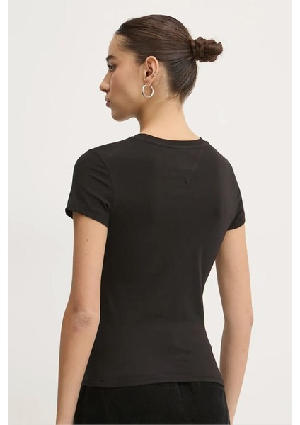 Kadın Tjw Slim T-Shirt - Siyah fiyatları
