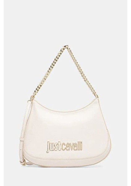 Kadın Jc Yazı Logo Omuz Çantası - Bej