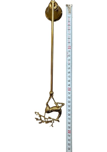 Çiçek Boynuzlu Geyikli Mum Söndürücü-Gold modelleri