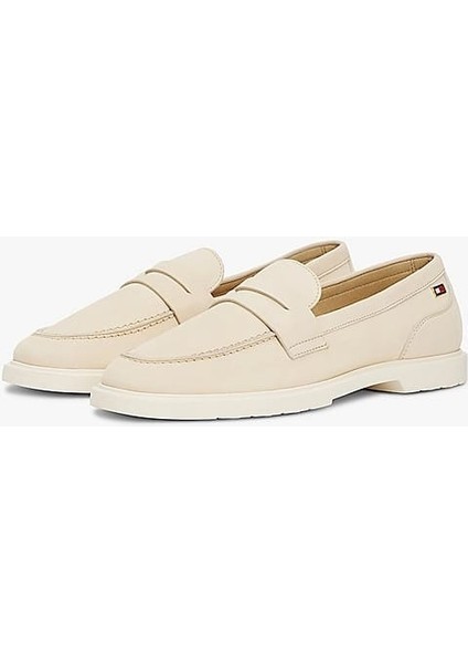 Kadın Th Soft Nubuck Loafer Ayakkabı - Krem