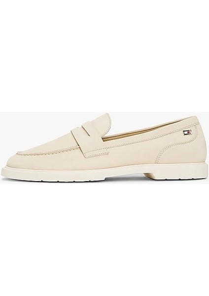 Kadın Th Soft Nubuck Loafer Ayakkabı - Krem