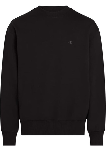 Erkek Ck Terry Sweatshirt - Siyah