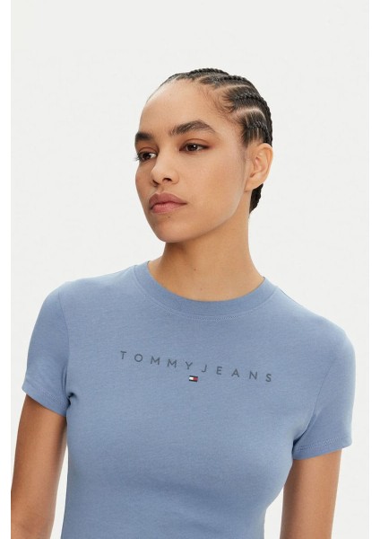 Kadın Tjw Tonal Linear T-Shirt - Mavi fırsatları
