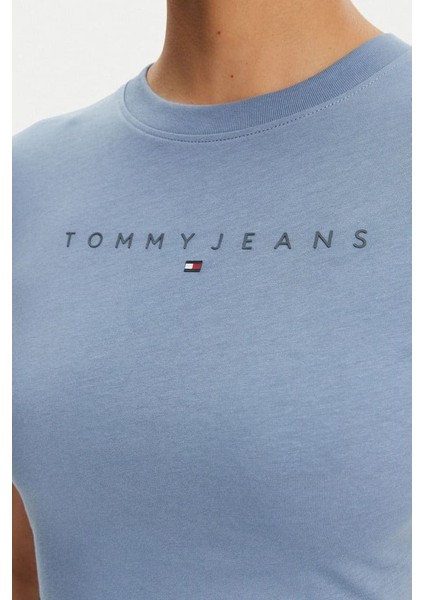 Kadın Tjw Tonal Linear T-Shirt - Mavi indirimleri