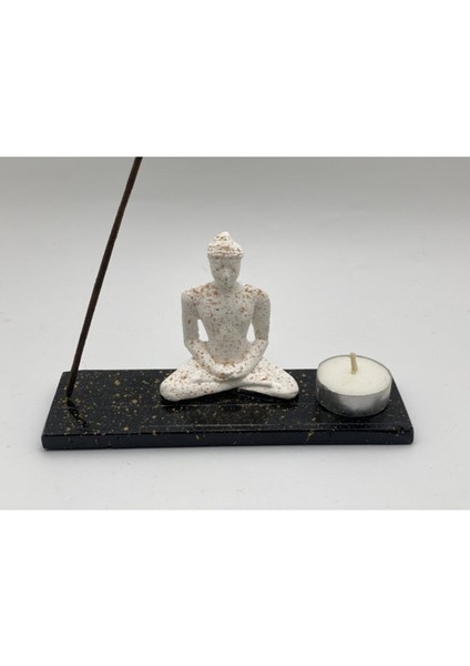 El Yapımı Buda Ying Yang Mumluk Tütsülük modelleri