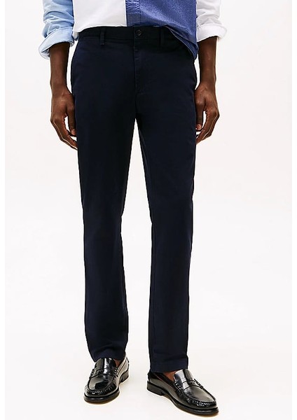 Erkek Th Denton Düz Paça Chino Pantolon - Lacivert