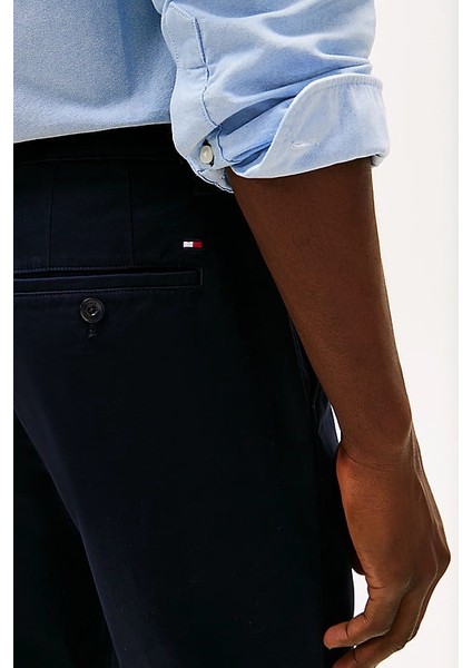 Erkek Th Denton Düz Paça Chino Pantolon - Lacivert fırsatları