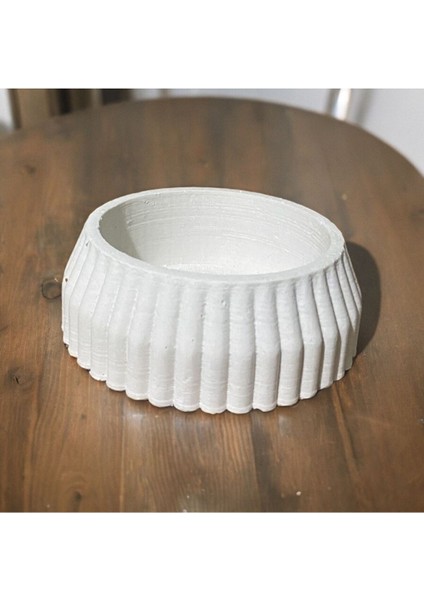 2 Li Küpe Takılık Kolye Mumluk Beton Dekoratif Obje Şam’dan Tealight