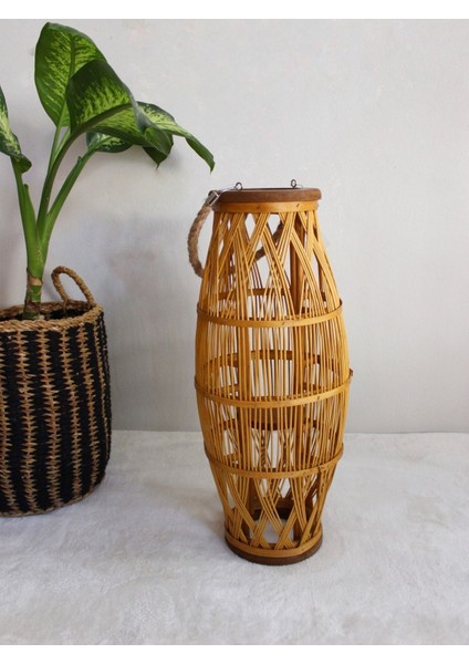 Bambu Fener Mumluk 42 cm Yükseklik