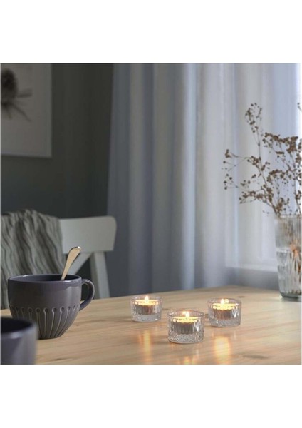Smallspırea Tealight Mumluk Cam 4 cm 3 Adet 30542181 modelleri
