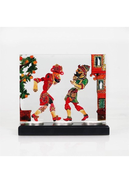 Hacivat ve Karagöz 3'lü Mumluk