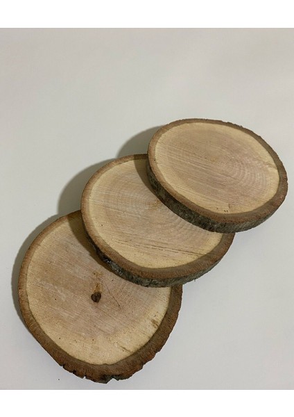 3 Lü Ahşap Kütük Bardak Altlığı modelleri