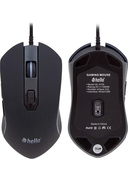 Hello HL-4729 Kablolu Oyuncu Gamıng Mouse