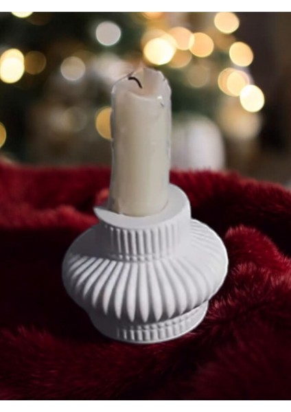 Mermer Desen Beton Mumluk (Mumlar Dahil Değil)