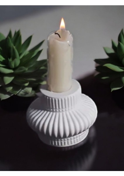 Mermer Desen Beton Mumluk (Mumlar Dahil Değil) modelleri