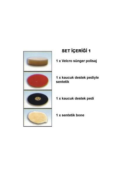 N 33995 Polisaj Seti 125 mm 9 Parça