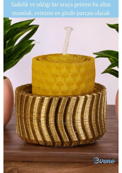 Altın Eskitme Mumluk Şamdan Tealight Mum Uyumlu Tekerlek Model fırsatları