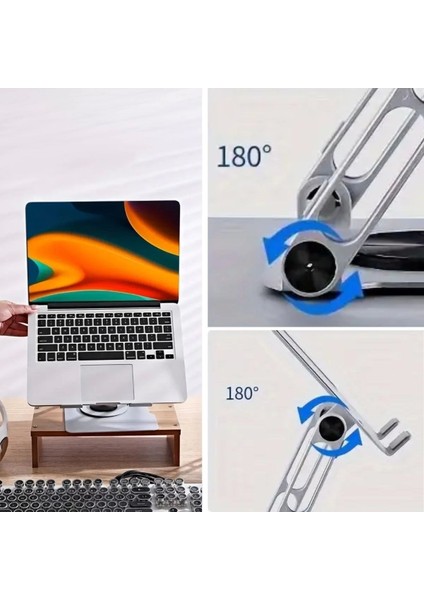 360 Derece Dönebilen Hava Aldıran Laptop Standı