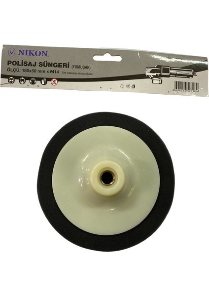18050SY Polisaj Süngeri 180 mm Siyah Yumuşak