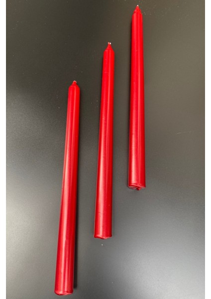 Süper 3'lü Şamdan Mum Parlak Mum Metalik Kaplama Gövde Uzun Çubuk Konik Mum fiyatları