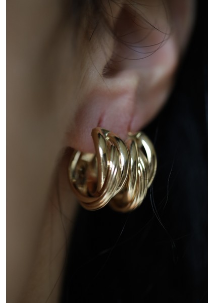 14 Ayar Altın Sarmal Halka Küpe fiyatları